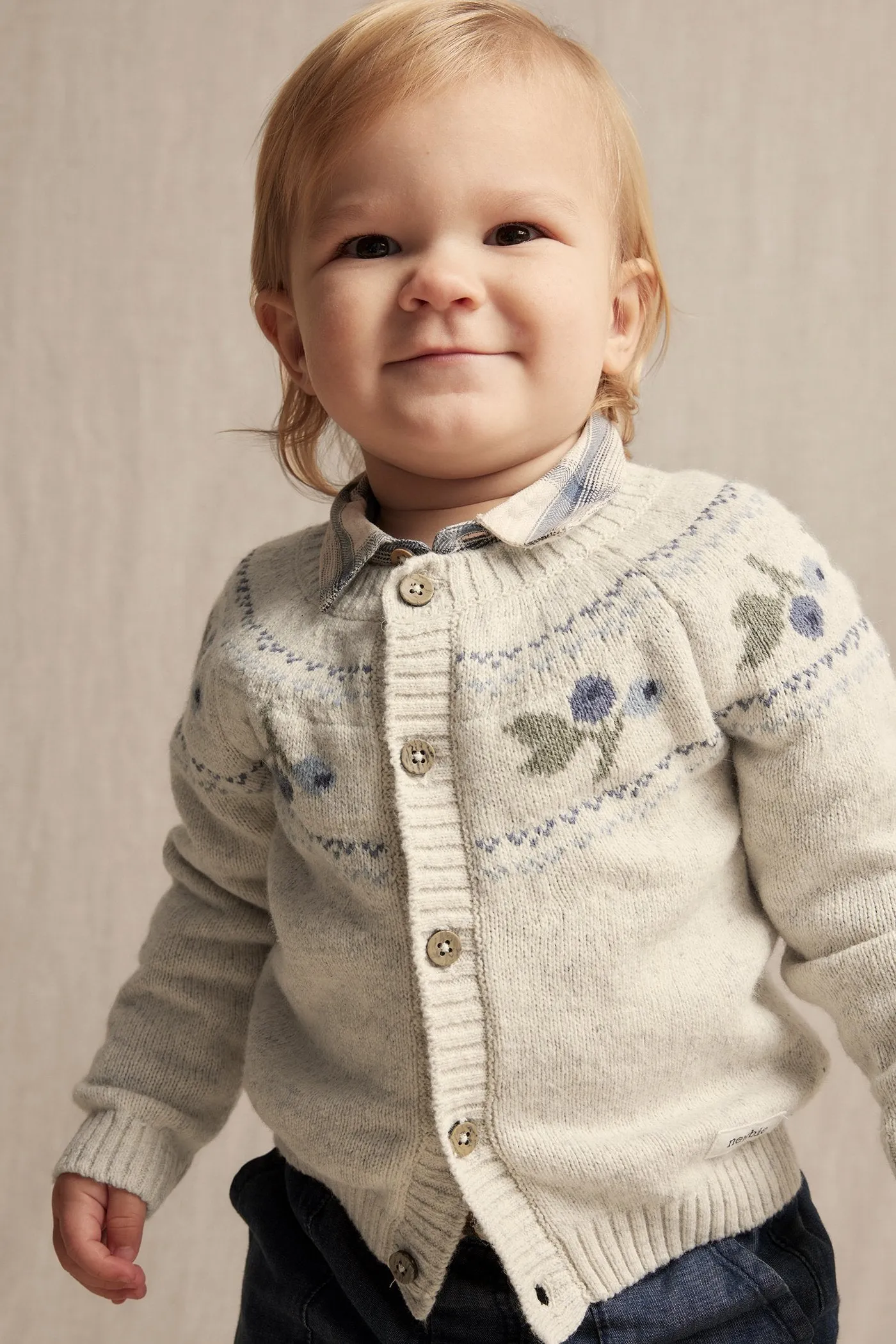 Baby beige blueberry cardigan
