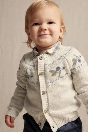 Baby beige blueberry cardigan