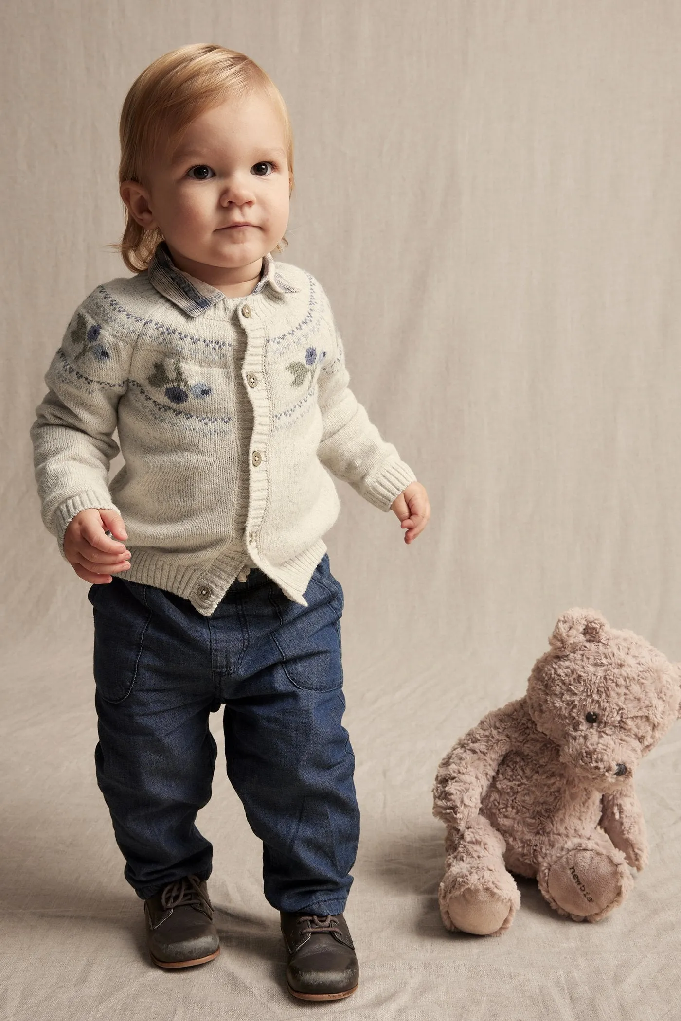 Baby beige blueberry cardigan