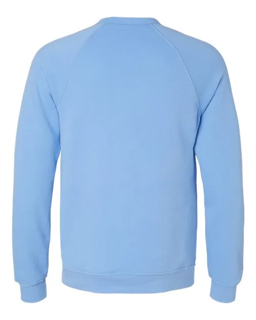 BELLA   CANVAS Sponge Fleece Raglan Crewneck Sweatshirt 3901 Cardinal