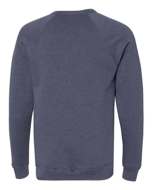 BELLA   CANVAS Sponge Fleece Raglan Crewneck Sweatshirt 3901 Heather Mustard