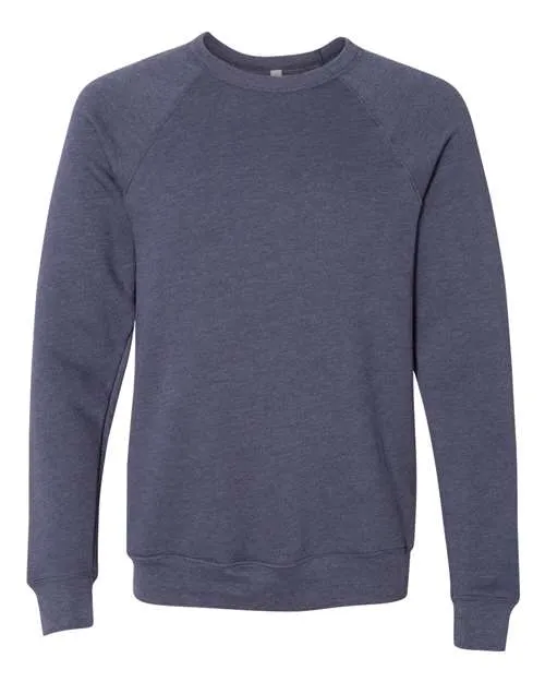 BELLA   CANVAS Sponge Fleece Raglan Crewneck Sweatshirt 3901 Heather Mustard