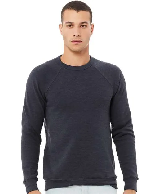 BELLA   CANVAS Sponge Fleece Raglan Crewneck Sweatshirt 3901 Heather Mustard