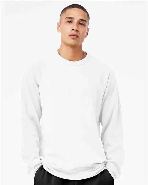BELLA   CANVAS Sponge Fleece Raglan Crewneck Sweatshirt 3901 Vintage Black