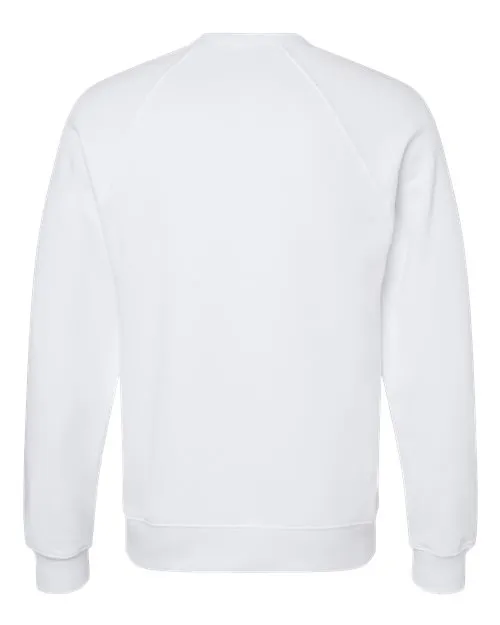 BELLA   CANVAS Sponge Fleece Raglan Crewneck Sweatshirt 3901 Vintage Black