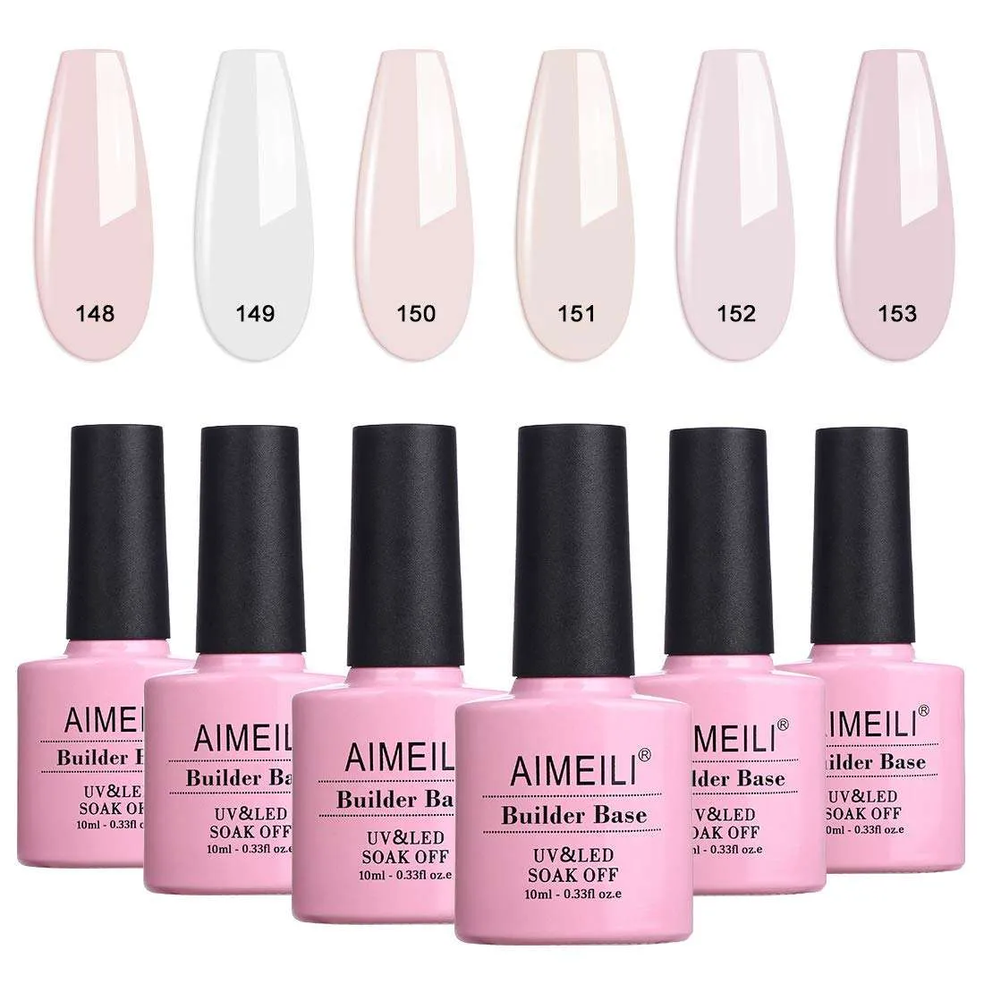 Builder Base Clear Sheer Color Gel (Set6-36)