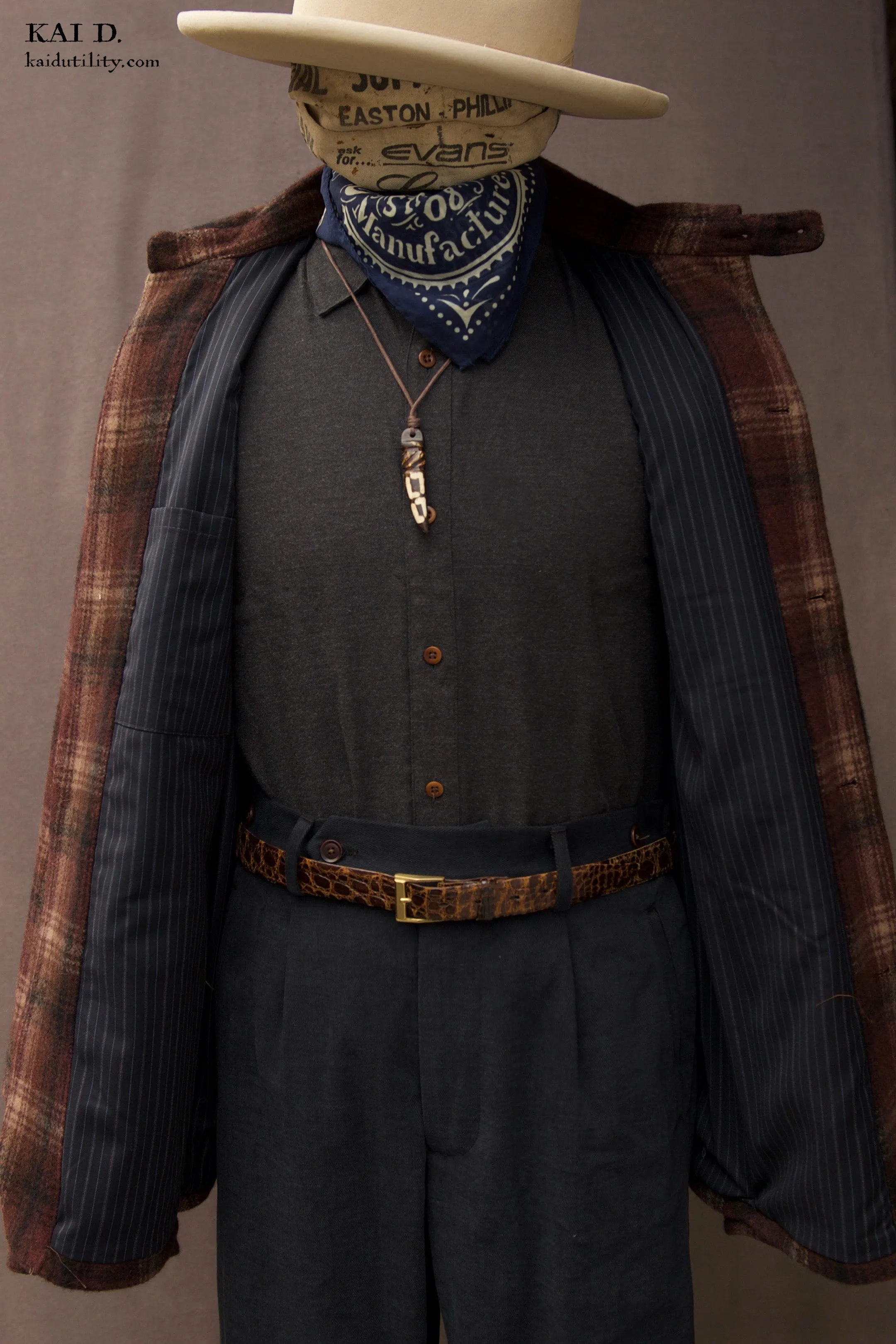 Degas Work Jacket - Wool Cashmere Plaid - L