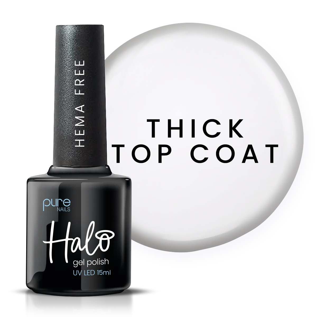 Halo Gel Polish 15ml Thick Top Coat