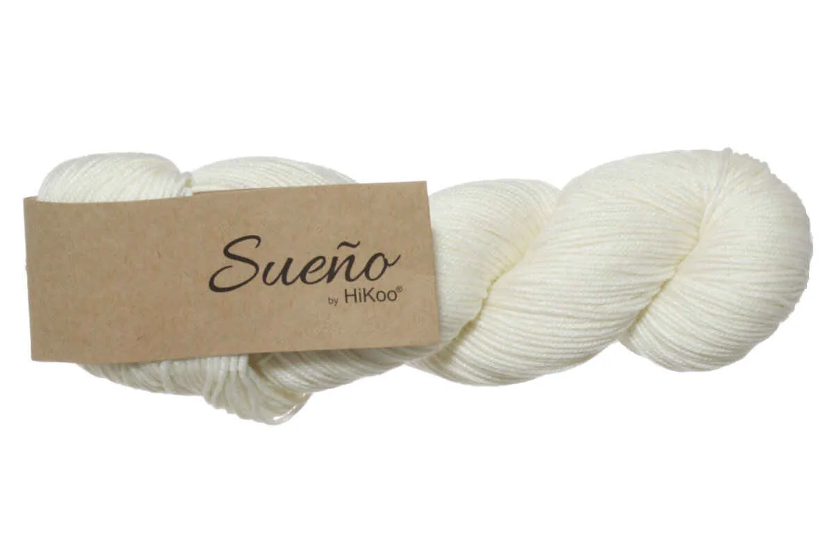 HiKoo Sueno Yarn - 1111 - Cream
