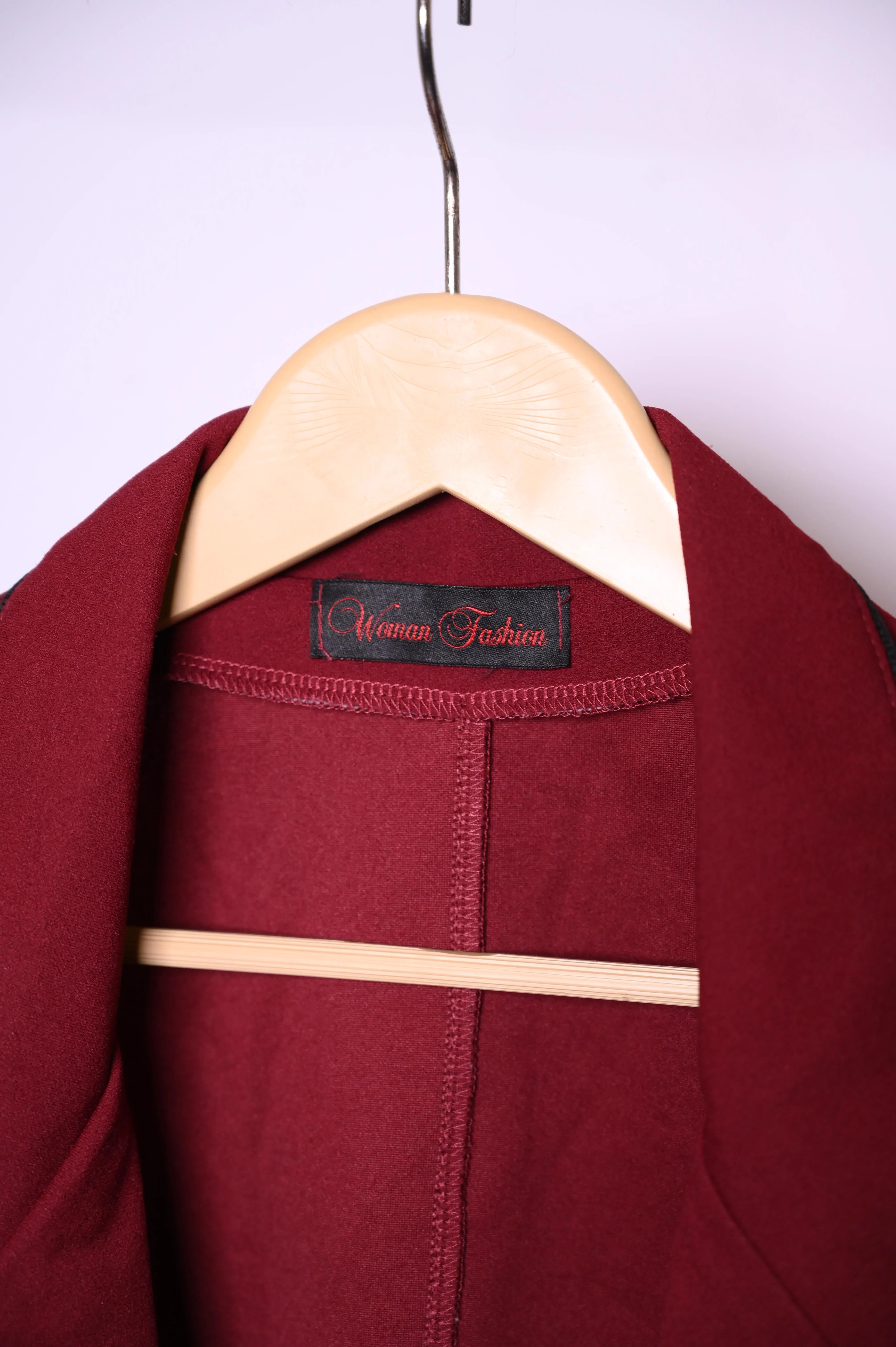 Maroon Polyester Shrug