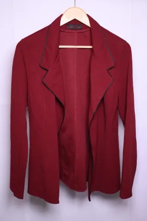 Maroon Polyester Shrug