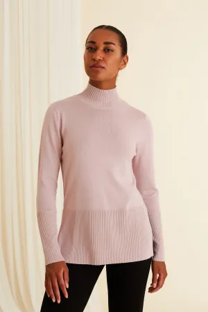 Maxine High Neck Jumper Vintage Rose