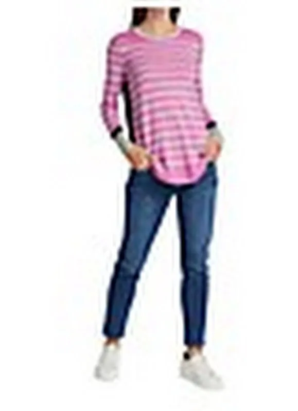 Nic Zoe Vital Striped Top Sweater Pullover, Size XL
