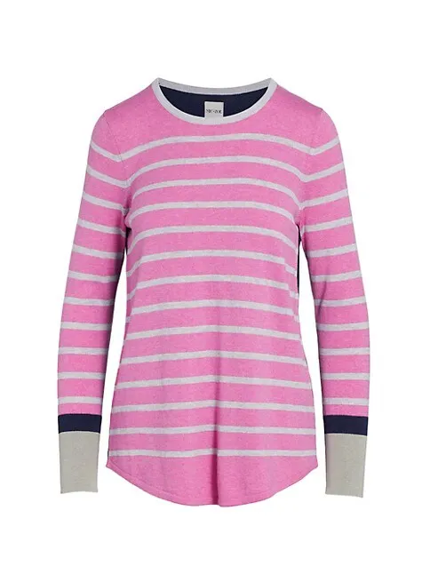 Nic Zoe Vital Striped Top Sweater Pullover, Size XL