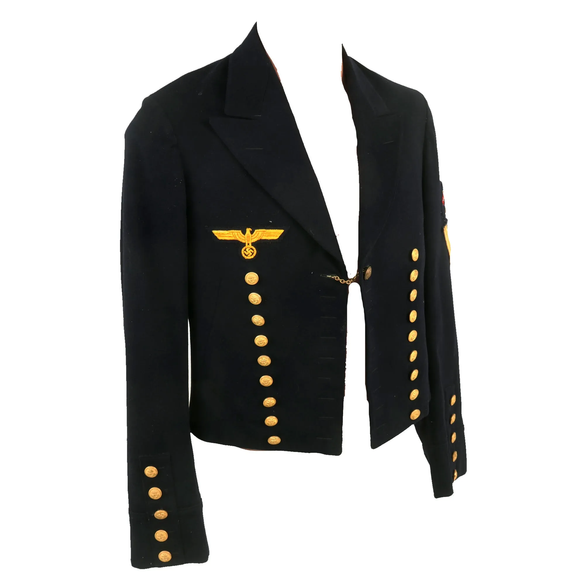 Original German WWII Kriegsmarine Signals Enlisted Man’s Evening Dress Reefer Jacket - Signalobergefreiter