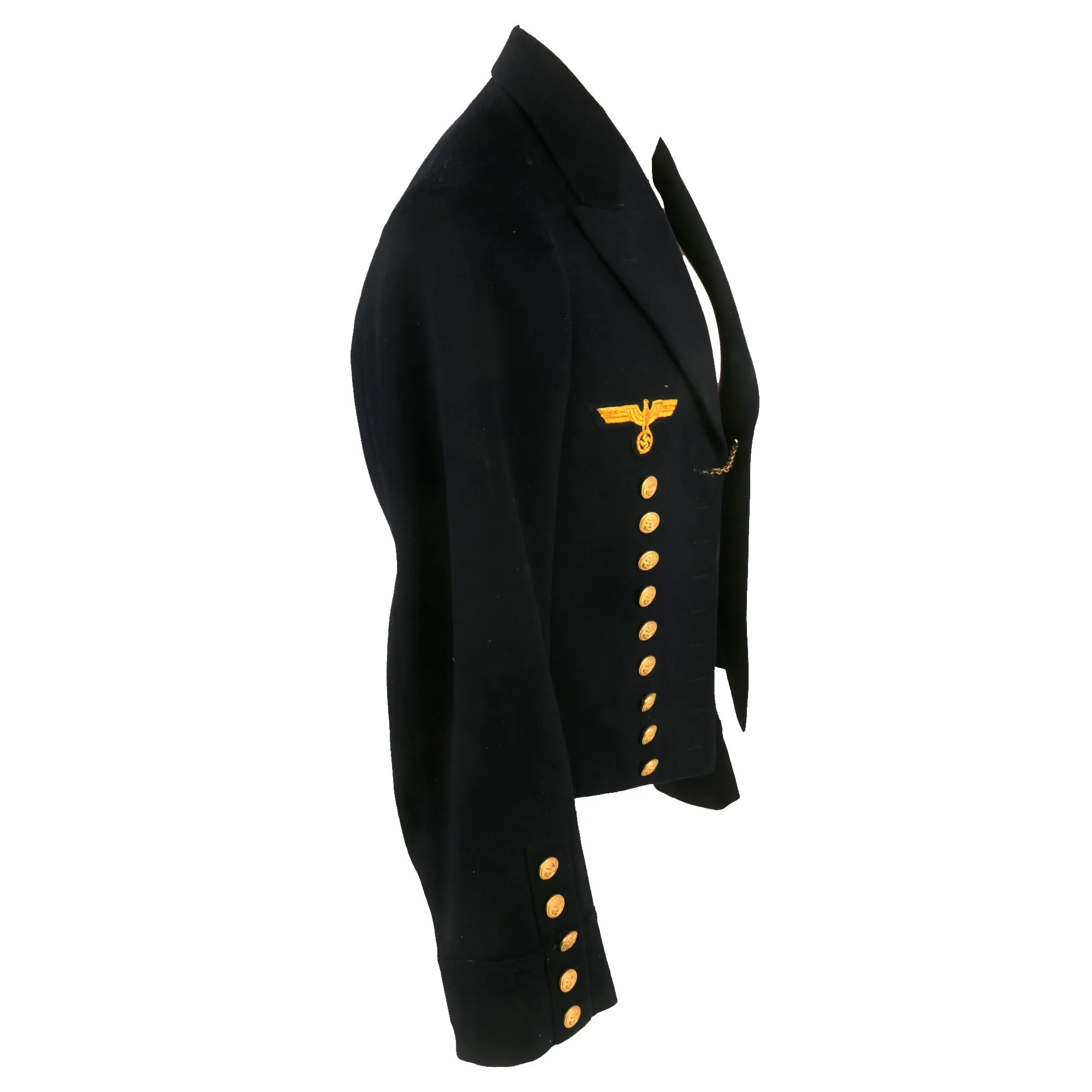 Original German WWII Kriegsmarine Signals Enlisted Man’s Evening Dress Reefer Jacket - Signalobergefreiter