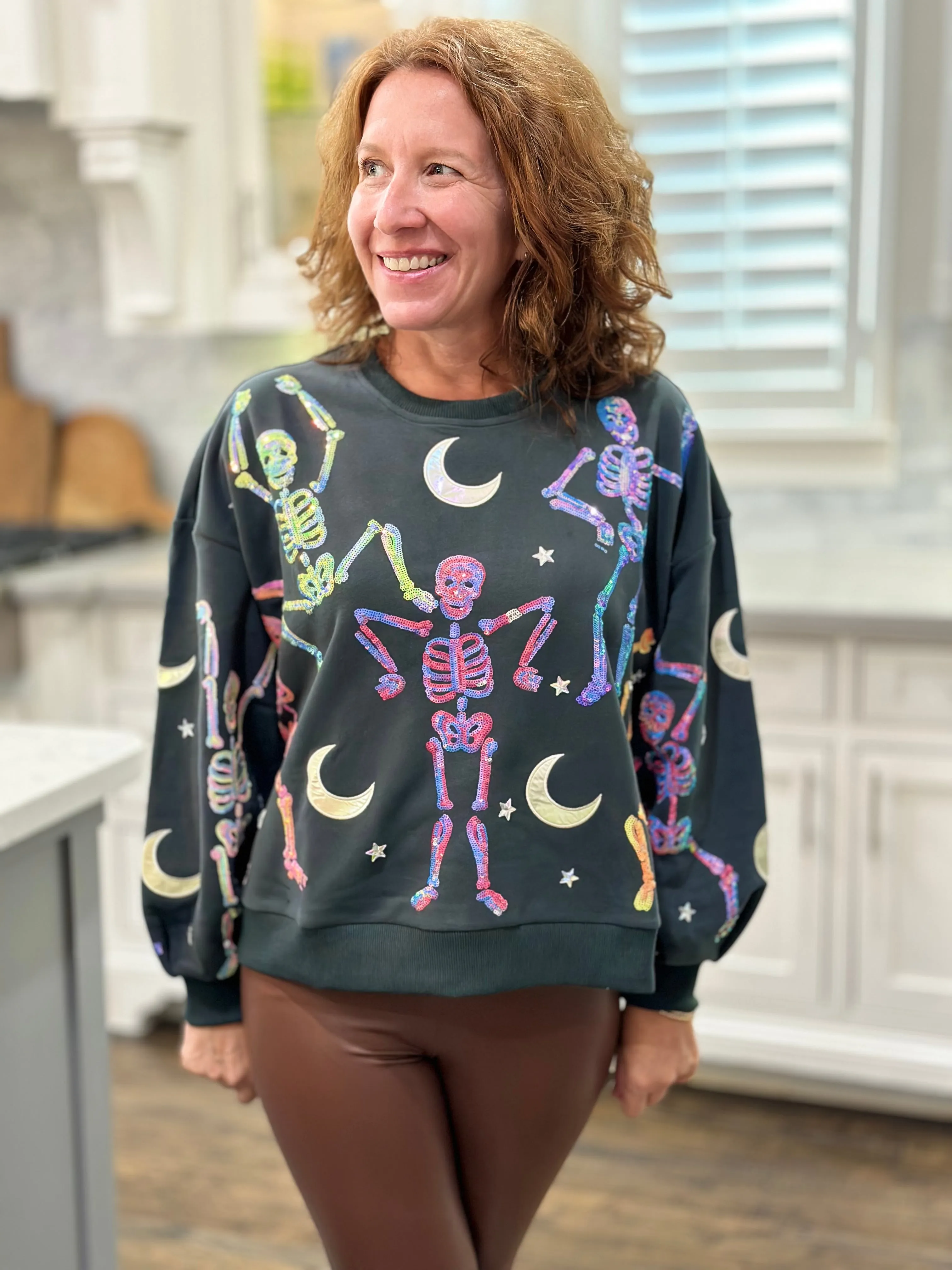 Queen of Sparkles - Dancing Skeletons Sweatshirt