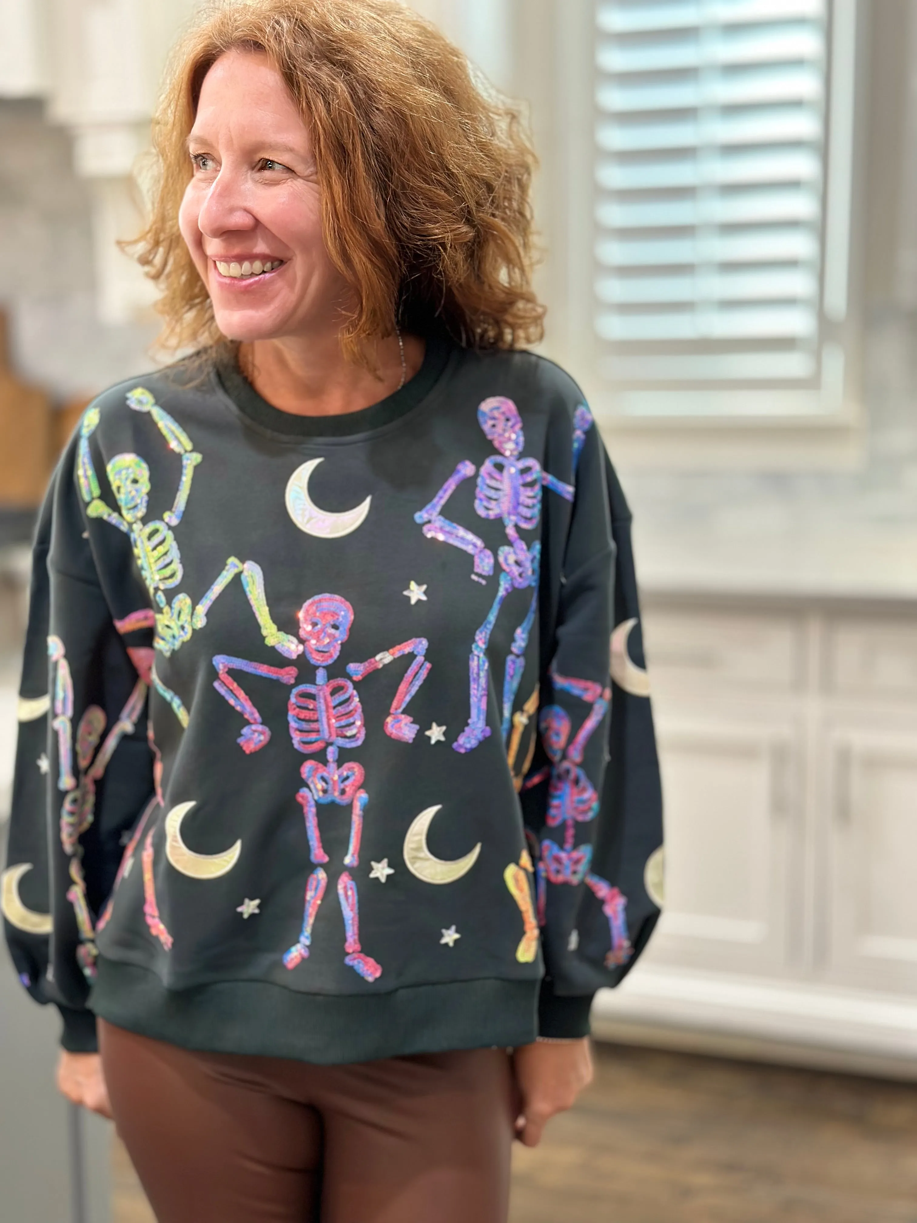 Queen of Sparkles - Dancing Skeletons Sweatshirt