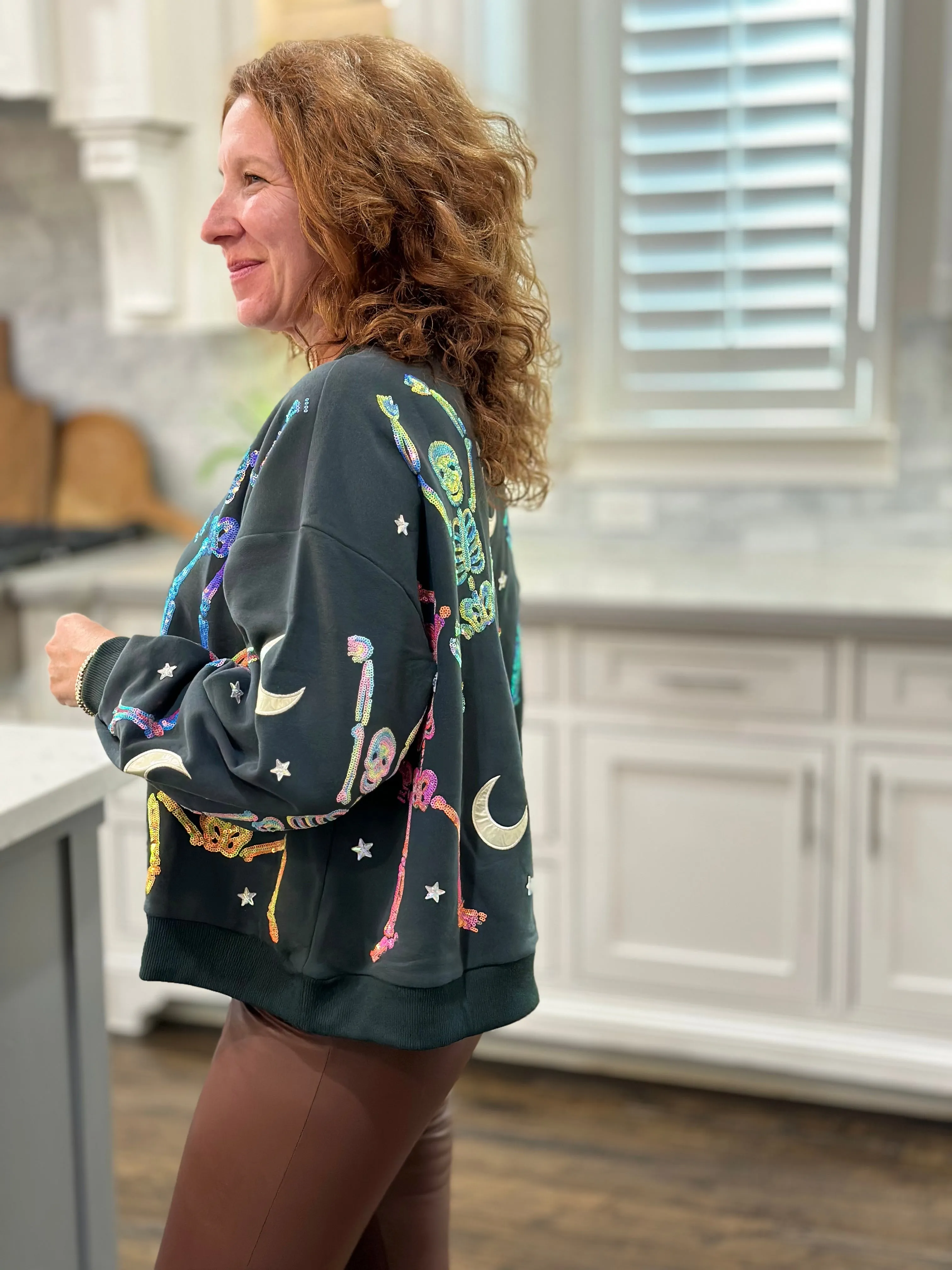 Queen of Sparkles - Dancing Skeletons Sweatshirt