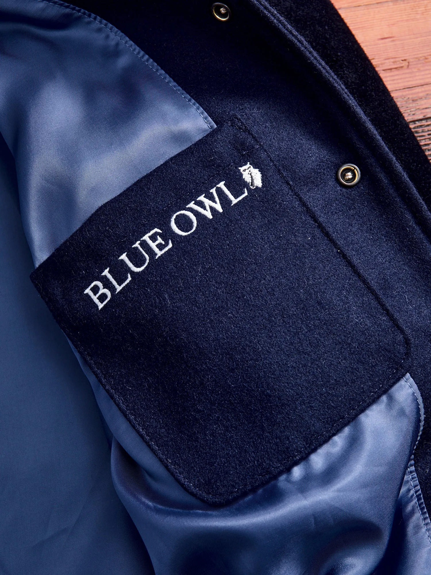 "15th Anniversary" Varsity Jacket in Indigo Roughout