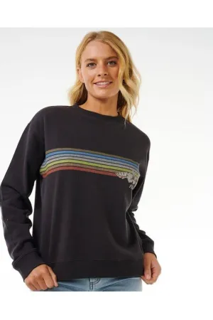 Rip Curl Hoffman Relaxed Crew Sweat Washed Black