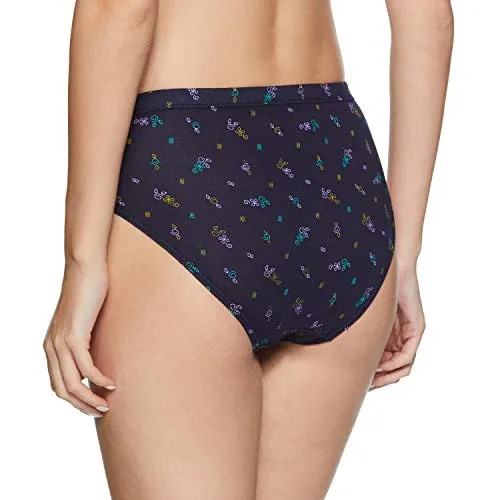 Rupa Women Cotton Panty (Pack of 5) (RJNJNPAS5PXX15100_Assorted Printed_100cm_Multicolor_100Cm)