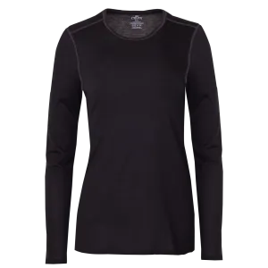 Women's Pepper Bi-Ply Crewneck - Black